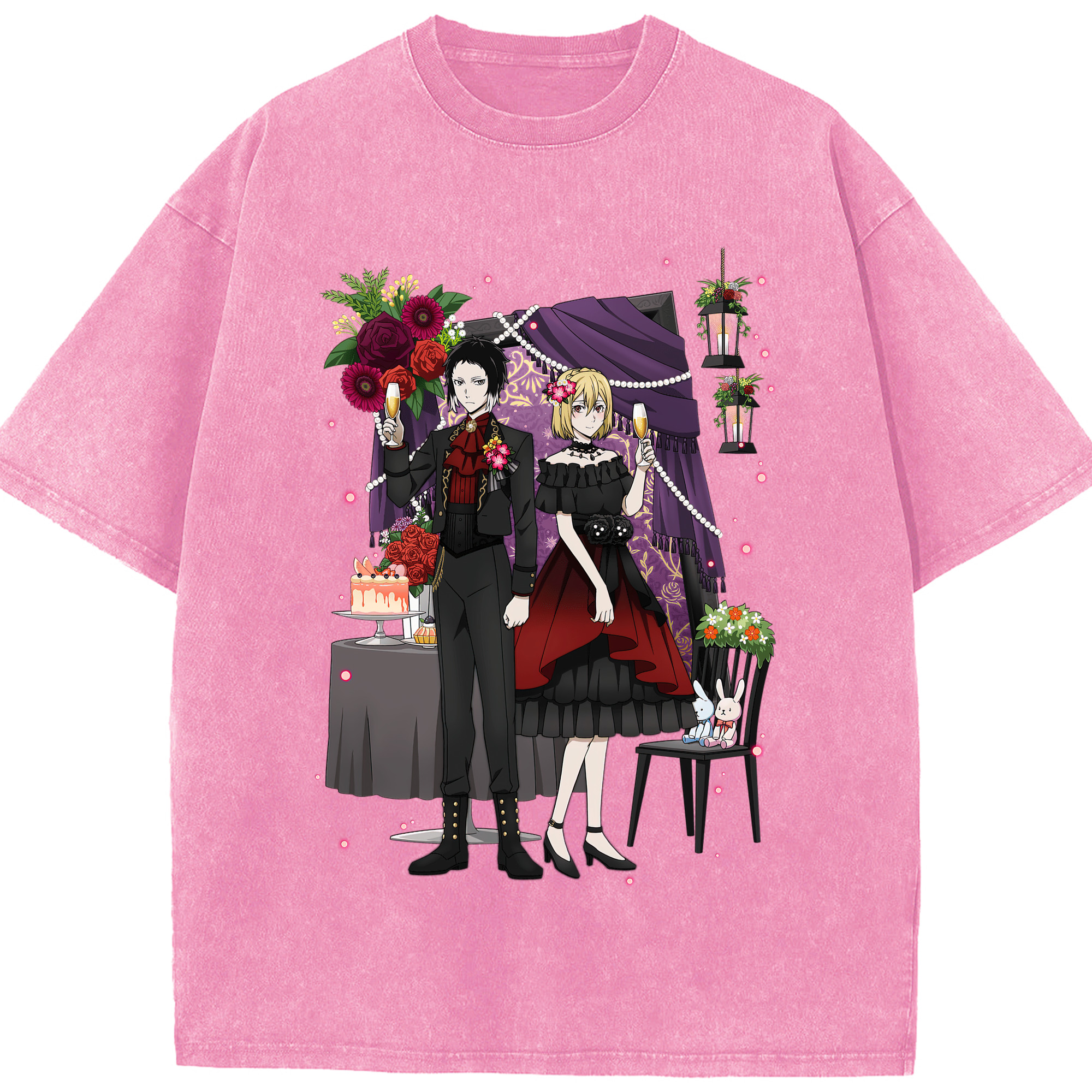 （画像用） 文豪ストレイドッグス Bungo Stray Dogs 綿100% ヴィンテージ風 半袖Tシャツ（フロントプリント）
